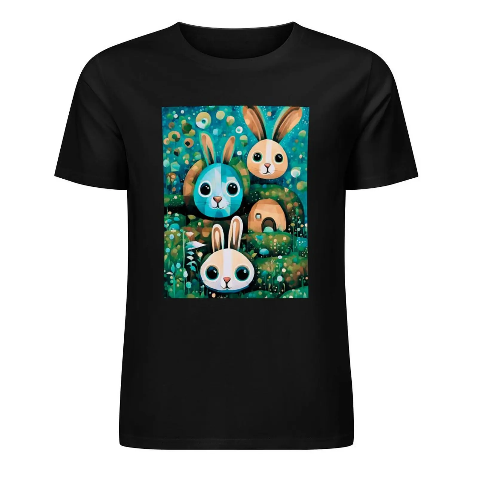 

Cute Babby bunnies, Happy Easter T-Shirt sweat vintage clothes new edition anime t shirts Short sleeve tee men