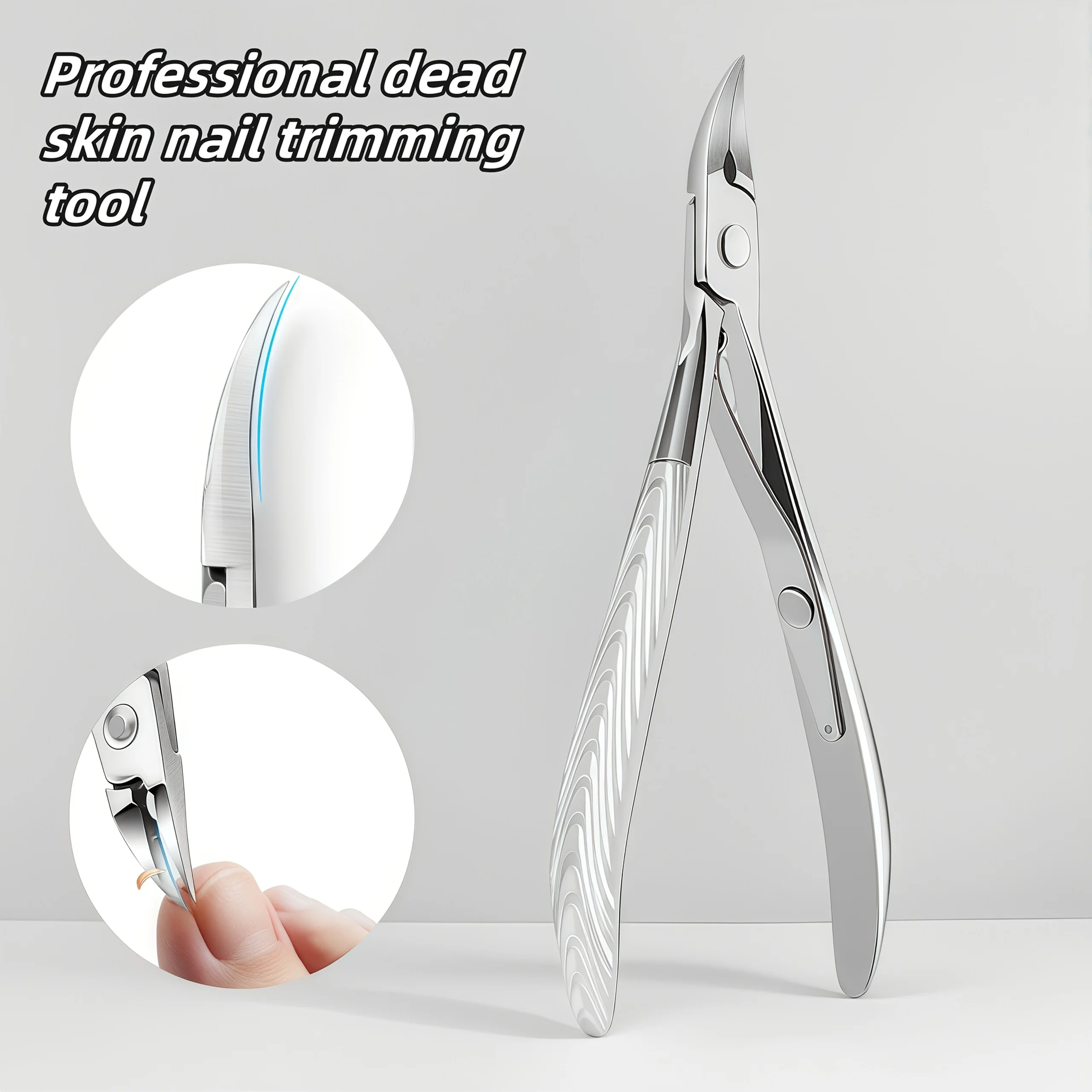 Stainless Steel Ingrown Toenail Clippers Slanted Design with Extended Tip for Thick Soft Nails Eagle beak Nail Clippers Gift 4