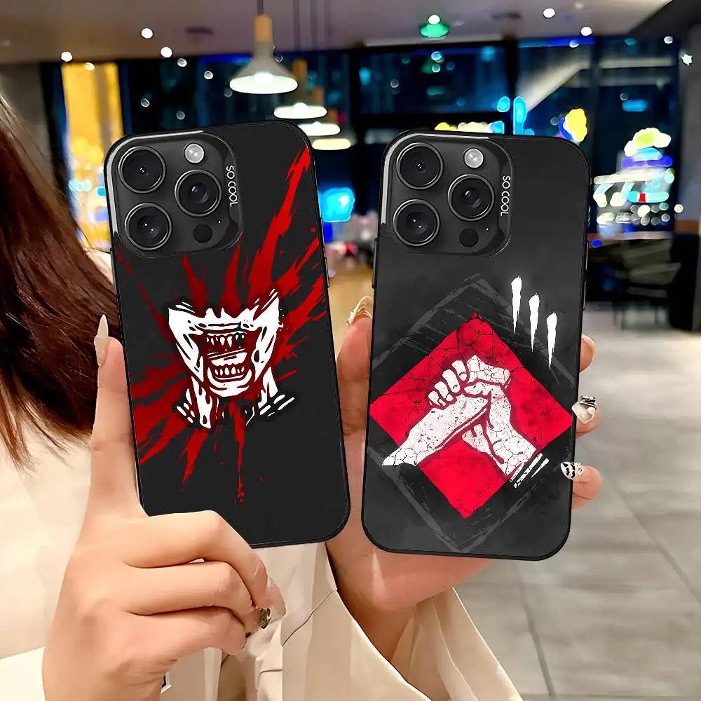 Funda para Teléfono D-Dead By Daylight para iPhone 17 16 15 14 13 12 11 Pro Max Plus, Color Plateado, Resistente a Impactos
