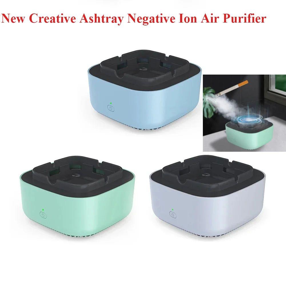 

New creative ashtray with negative ion air purification.The ashtray can filter out odors and second-hand smoke with aromatherapy