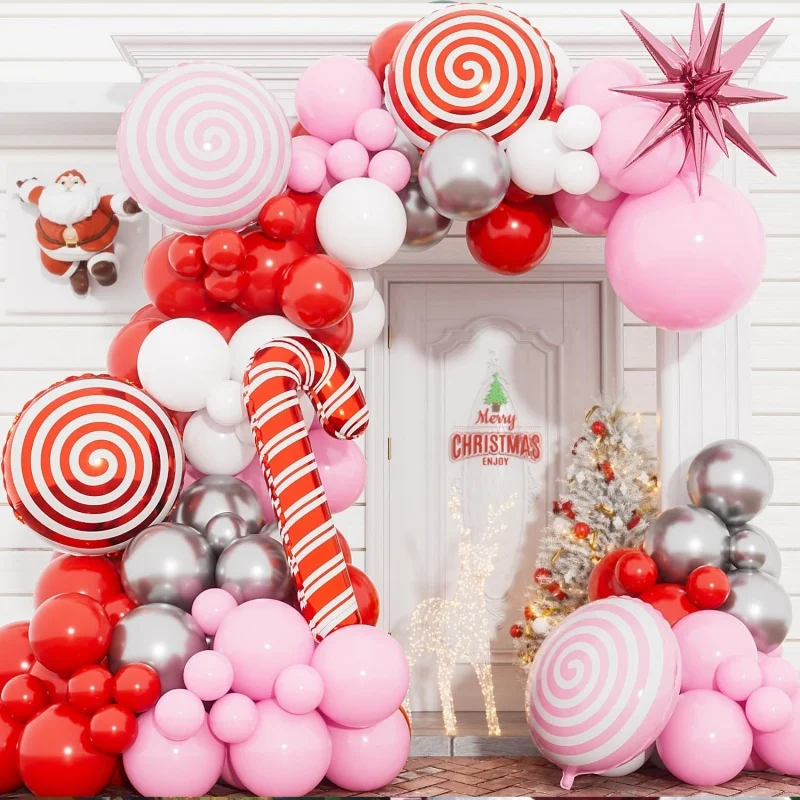 

1 Set The Christmas Decorative Dalloon Set is Suitable For The Thanksgiving Red Balloon Chain Set Of The Festival Celebration
