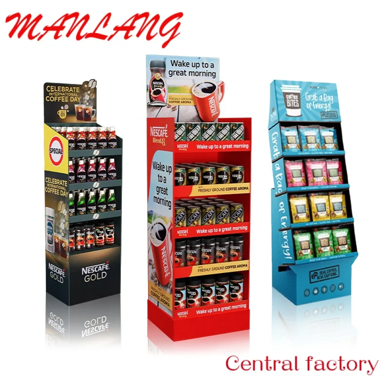 Customchina retail cigarettes paper showcase shelf floor standing displays paper display rack