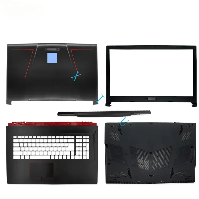 For MSI GE73 MS-17C1 17C3 17C5 8RE screen back cover Top case front bezel frame palmrest bottom shell uppper lower hinge cover