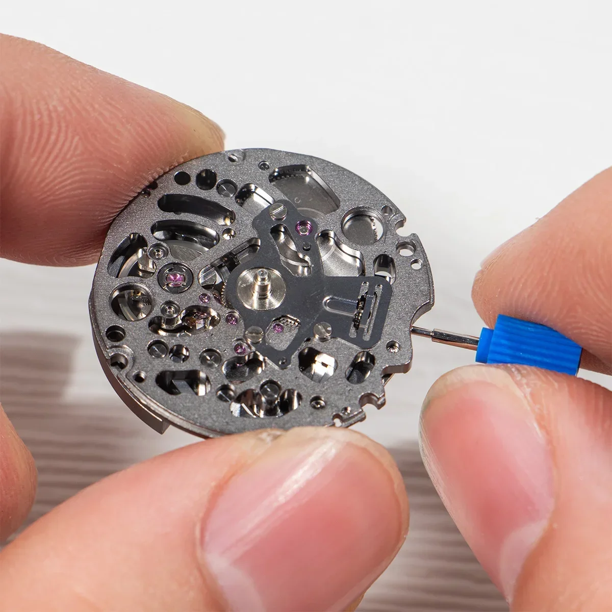 Hollow Design NH72 Automatic Movement 24 Jewels Japanese No Calendar Date Compatible Complete DIY Watchmaker Mod Replacement Kit