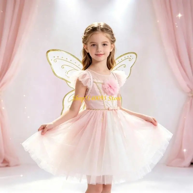 DXAE Butterfly Costume Prop with Elastic Shoulder Straps for Role-Play Photography