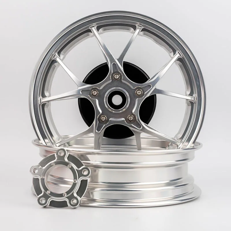 

New 12" Forged Aluminum Motorcycle Wheels Front and Rear Set for for Racing Motorcycle