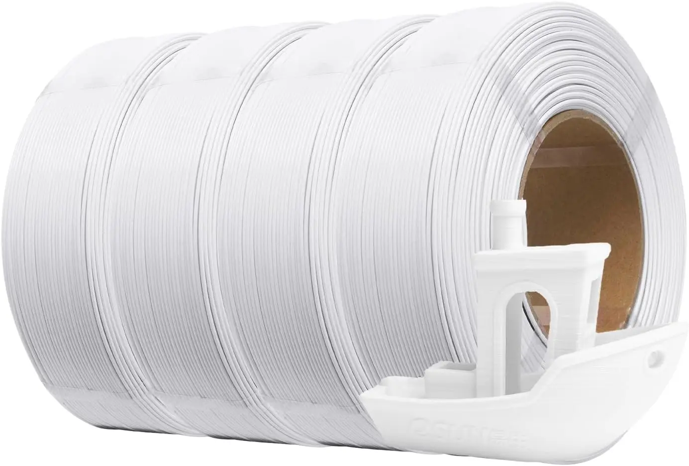 

1.75mm PLA+ 3D Printer Filament, 1KG per Roll, 4 Rolls Spoolless Cold White for High-Quality Printing