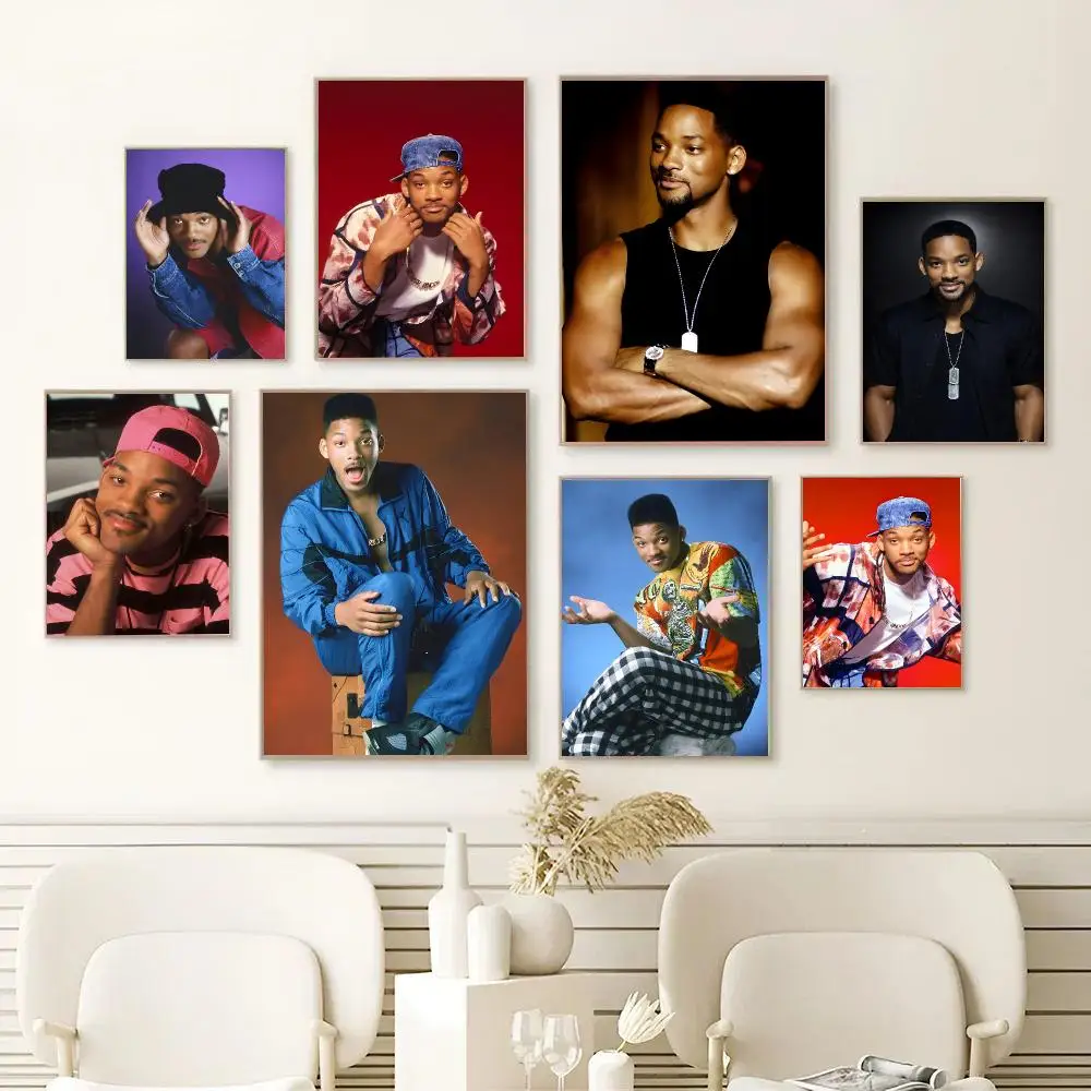 American Singer W-Will Smith Poster Self-adhesive Art Waterproof Paper Sticker Coffee House Bar Dorm Room Wall Decor