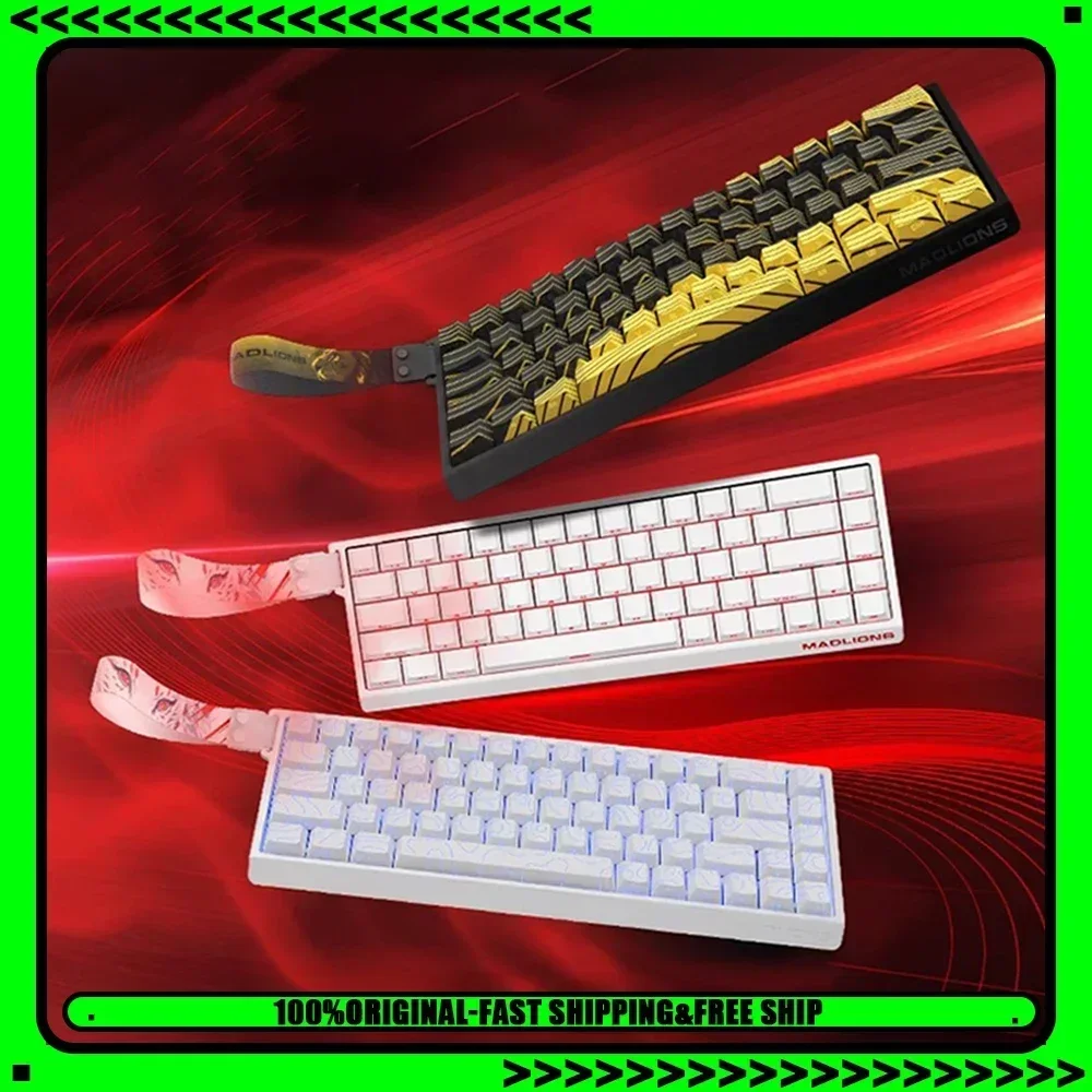 Madlions Mad 60He لوحة المفاتيح الميكانيكية المغناطيسية MAD68 لوحة المفاتيح السلكية Mad60he مخصص MAD68he Esports ألعاب لوحة المفاتيح الهدايا