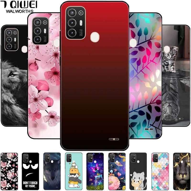 For ZTE Blade A52 Case 2022 Soft Silicone Cat Lion TPU Back Covers for ZTE Blade A52 Cases Coques Fundas for BladeA52 A 52 Para