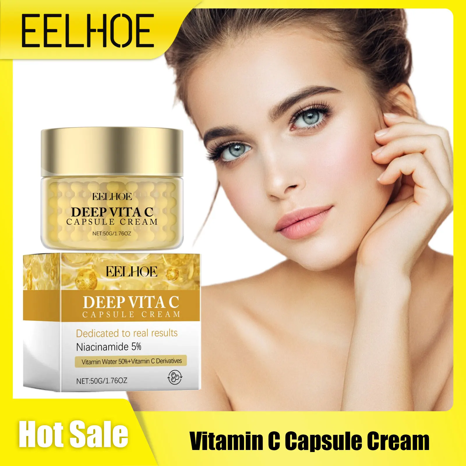 

Vitamin C Face Cream Niacinamide Moisturizer Hydrating Skin Firming Lightening Redness Melanin Pigment Removal Repair Skin Cream