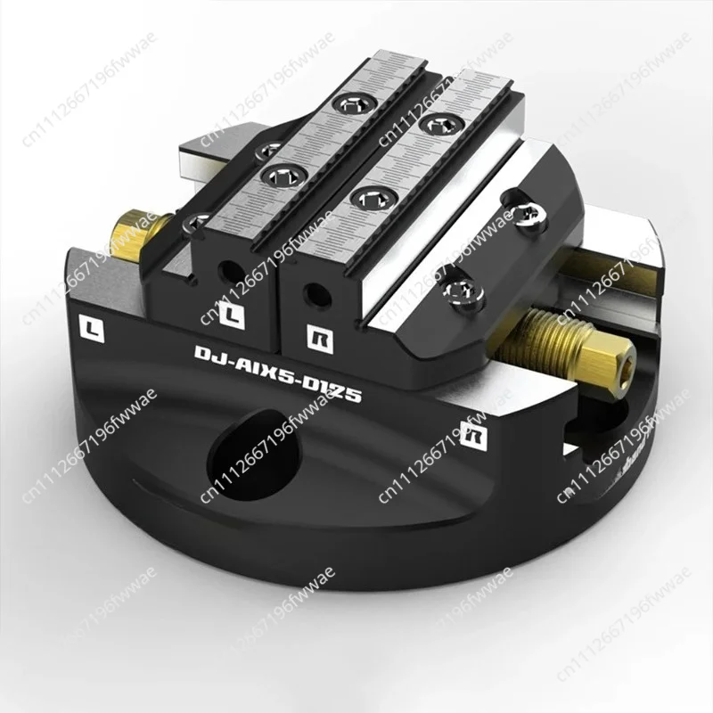 4/5 Axis CNC Self-Centering Disc Vise - 0.02mm Precision, 150Nm Torque, Hardened Alloy Steel DJ-AIX5-D125