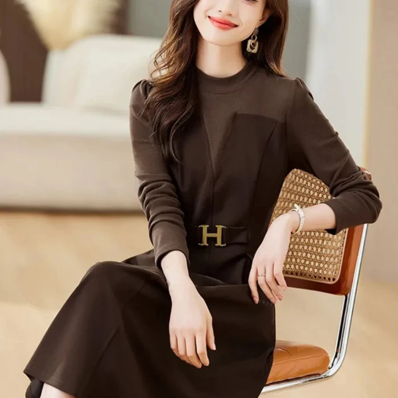 Dress for Women New High-end Style Elegant Temperament Socialite Age Reduction Waist Reduction Slimming Dress