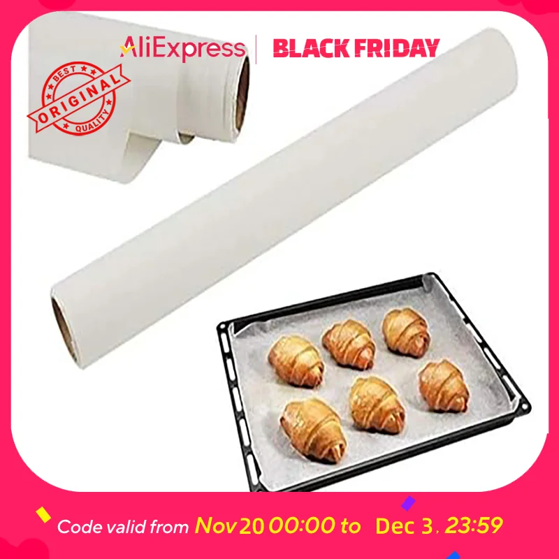 Paquete de 1 hojas de papel antiadherentes para hornear: preparación de pasteles y galletas de Acción de Gracias para una fácil limpieza y un papel para rodar con forro de pergamino