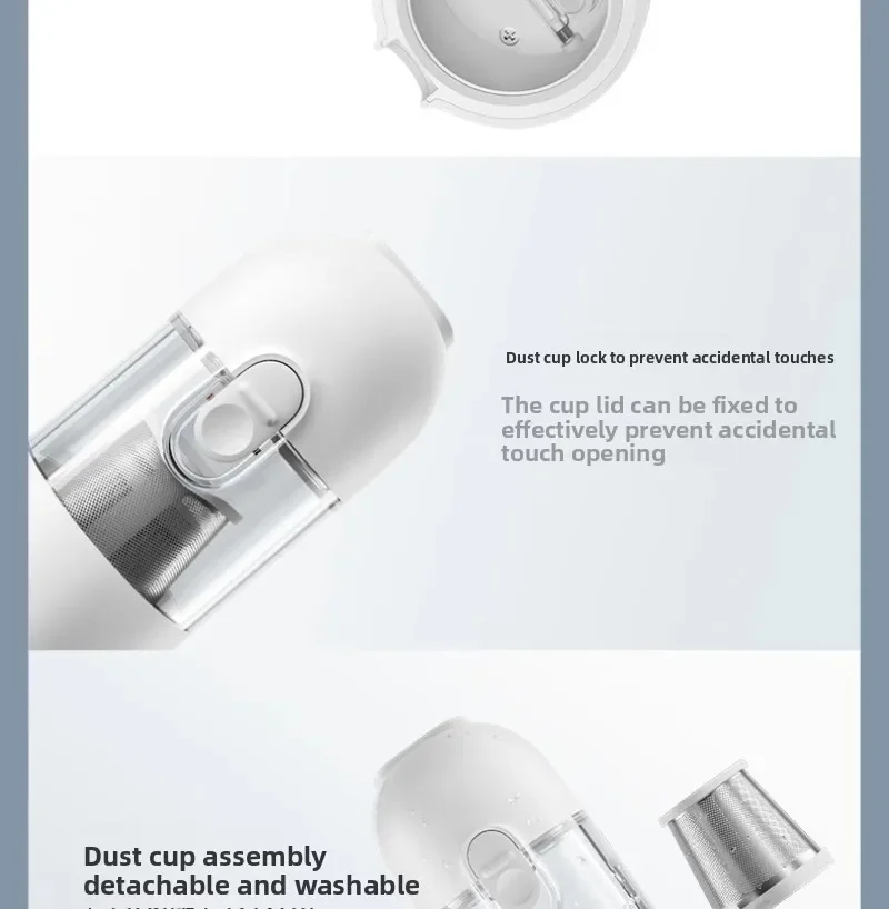 Ручной пылесос Mi, беспроводной, легкий для домашнего автомобиля, небольшой портативный