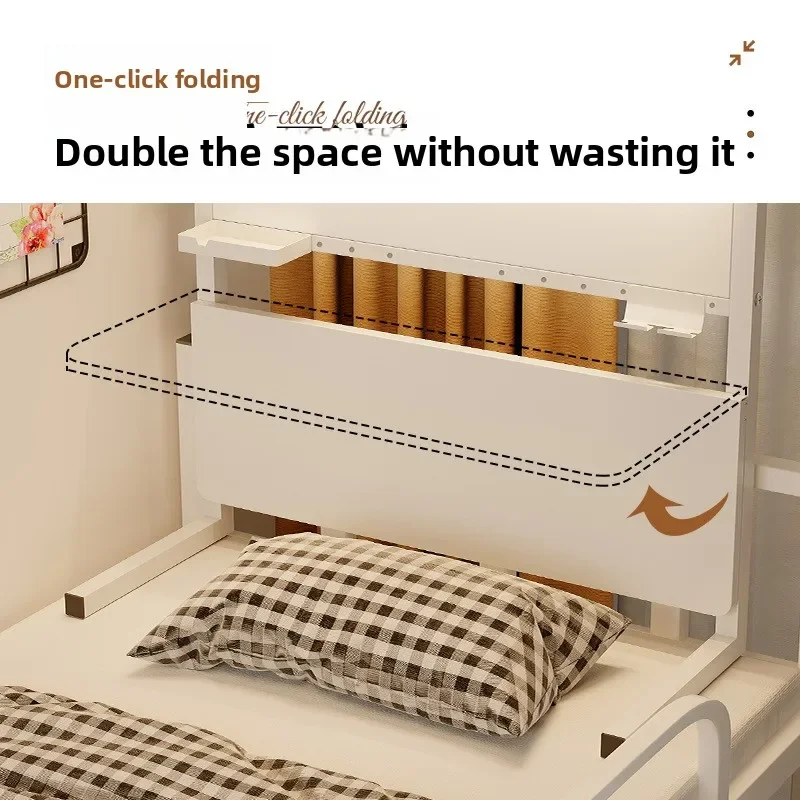 Computer desk dormitory bed table folding desk upper and lower bunk can store fixed e-sports table