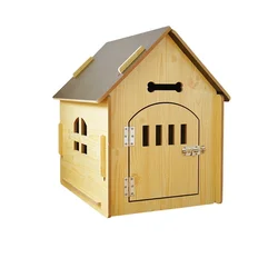 Four-season Wooden Dog Universal Houses Winter Warm Cat Kennel Dogs Crate Cat Tent House