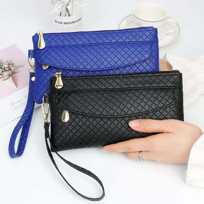 Ladies Wristlet Bag Fashion Day Clutches Zipper Women\'s Trendy Handbags Evening Envelope Bag Mobile Phone Bag Coin Purse Wallet