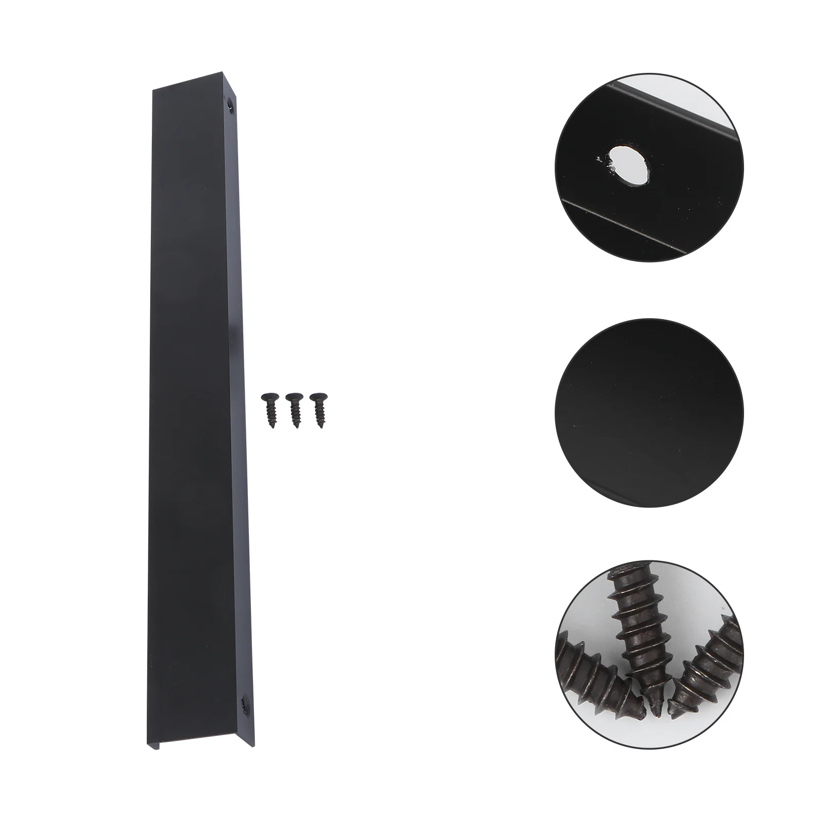 

Modern Black Aluminum Pull Handle Invisible Door Knob Wall Mounted Display Rack for Cupboard Cabinet Drawer Door Knobs