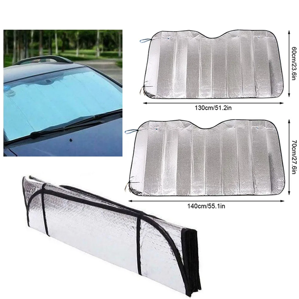 Car Window Sun Shade Windshield Snow Ice Anti-UV Protection Front Rear Windshield Block Cover Visor Auto Accessories