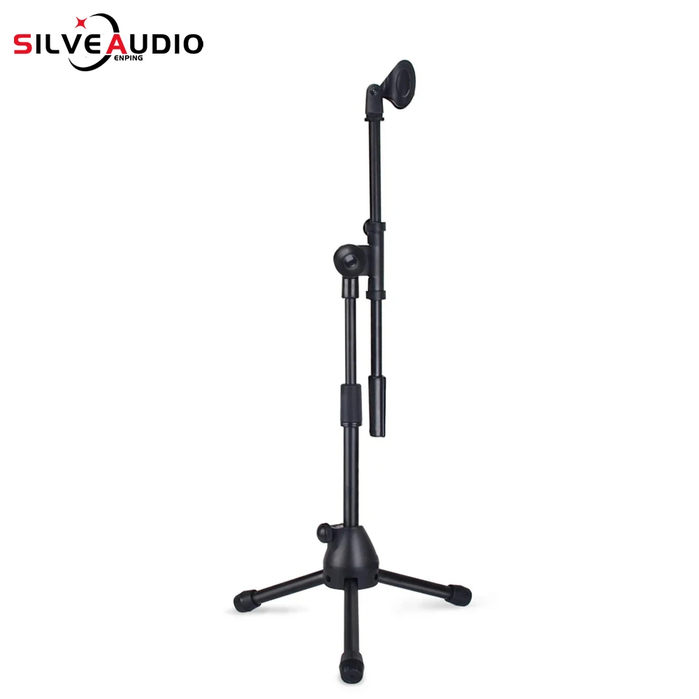 GAZ-115 Microphone floor standing bracket with extendable triangular double section lifting microphone floor standing bracket
