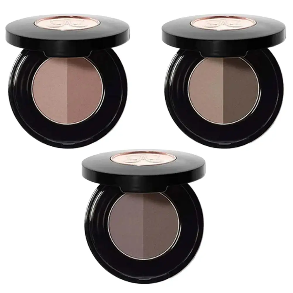 لوحة بودرة الحواجب مع مرآة مقاومة للماء بلون طبيعي، بودرة حواجب بنية غير لامعة، مكياج يدوم طويلاً #6