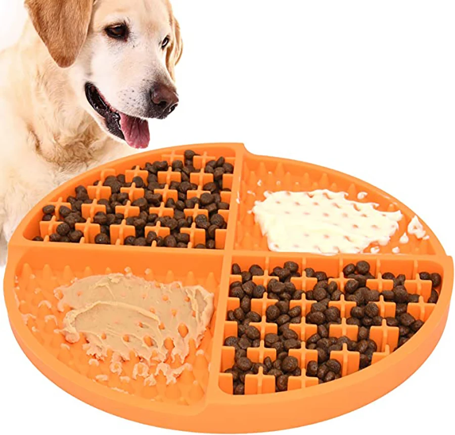 1pc Pet Placemat: Silicone Licking Pad for Dog & Cat Anxiety Relief & Slow Food Feeding