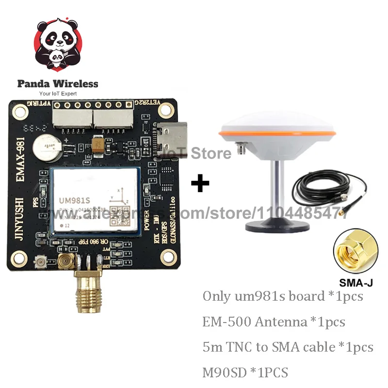 Multi-Frequency  RTK GNSS Receiver Tilt Compensation UM981S GPS Module UM981 INS Integrated IMU Board For Surveying And Mapping