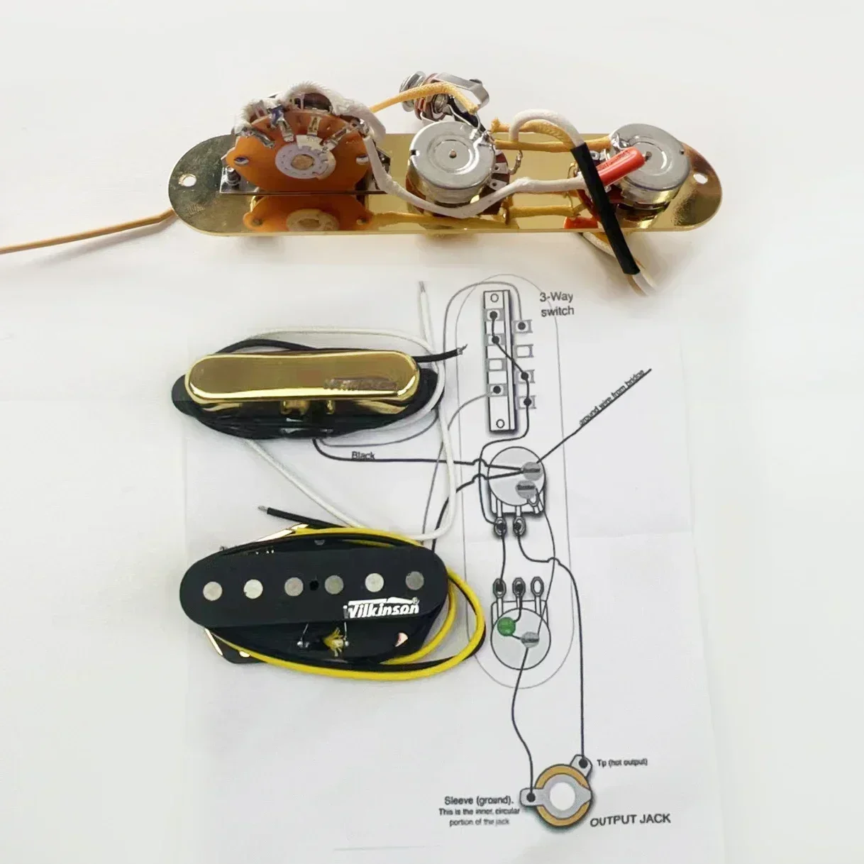 

Wilkinson WVT Ainico5 Single coil Guitar Pickup + Wiring Harness-for Guitar Equipment Accessories