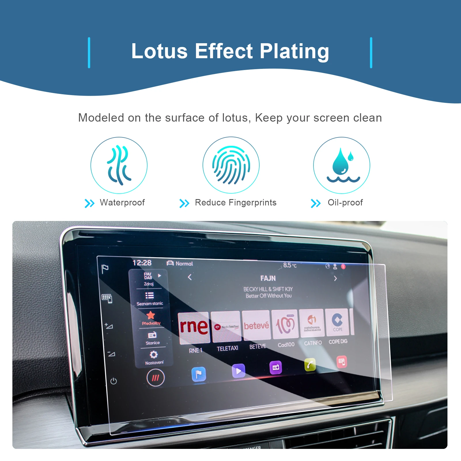 For Seat Tarraco / Ibiza / Arona 2023 9.2-Inch Car Navigation Touch Screen Protector Auto For Seat Ibiza 2023 Accessories