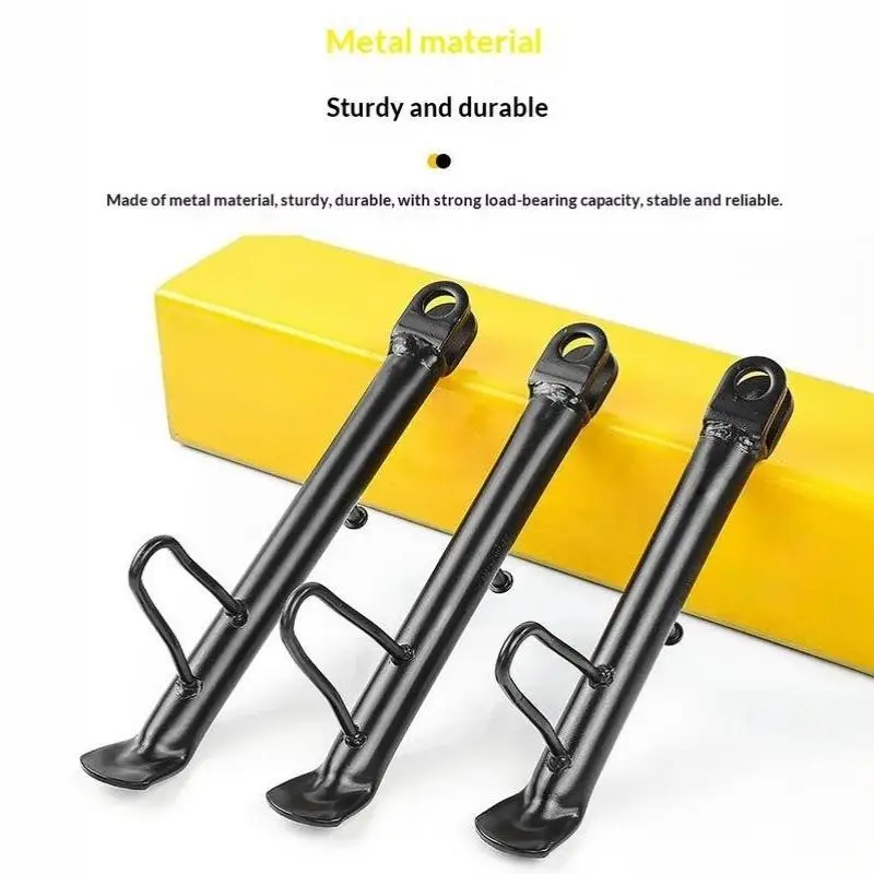 Electric Scooter Side Stand Heavy Duty Adjustable Parking Support Thickened Extended for Adult E-Bike Urban Commuter Scooter