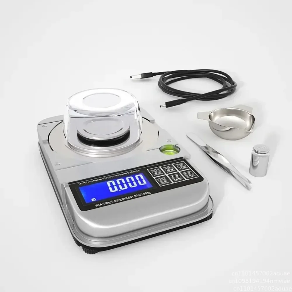High-precision Electronic Quantitative Alarm Balance Counting Electronic Jewelry Scale 50G/100G Household Rechargeable