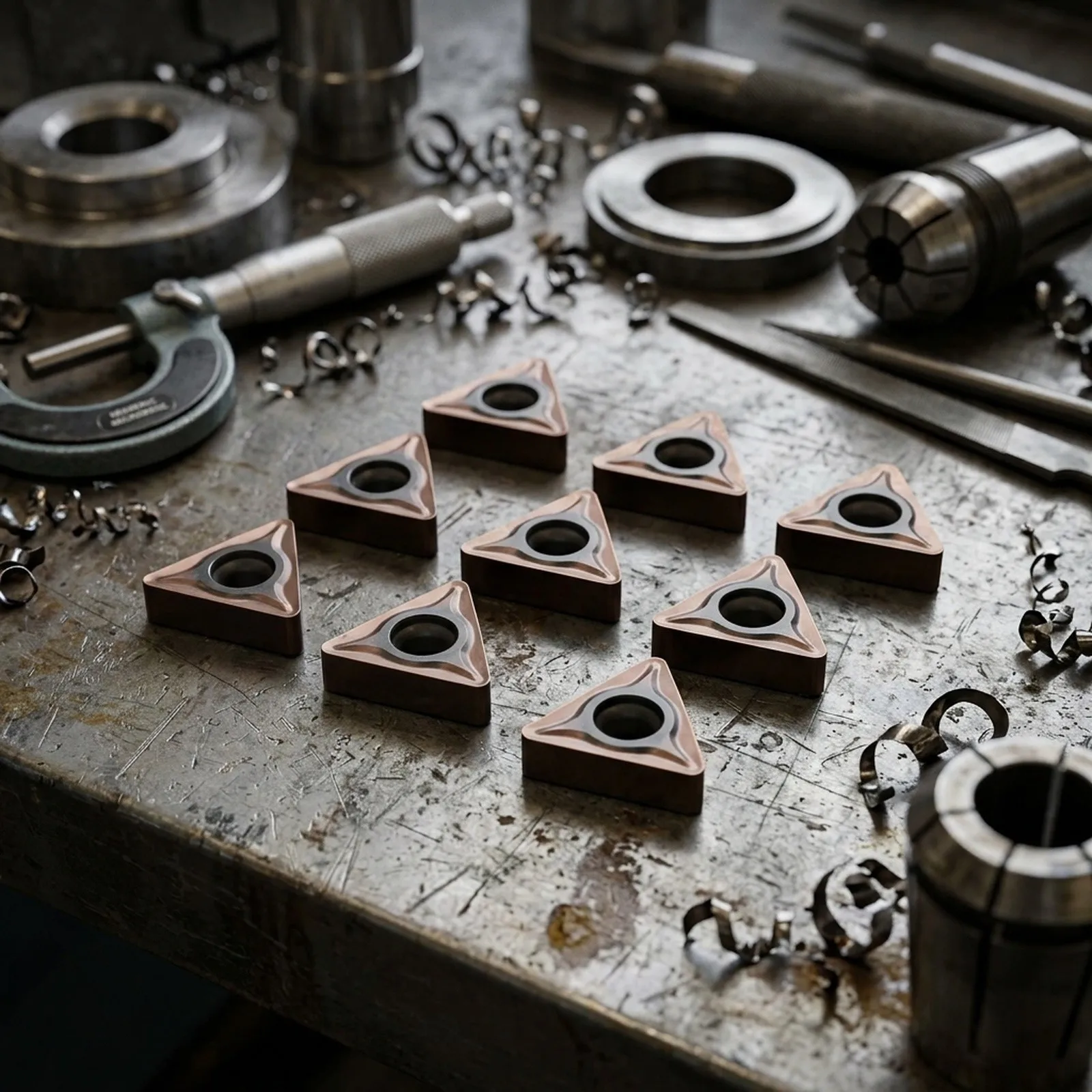 for versatile Inserts Triangular Cutter Inserts Pneumatic Chamfering Deburring Metal Trimming Efficient Deburring Tools