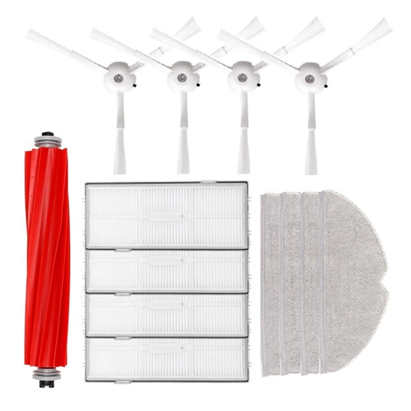 

Rubber Brush Side Brush Filter Screen Mop Cloth For Roborock G10 G10S PRO Sweeping Machine Accessories
