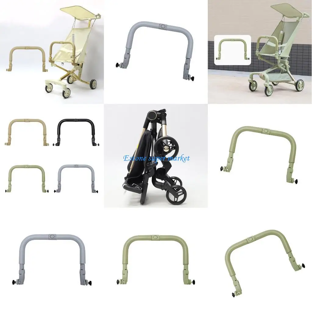

090B Adjustable Strollers Handrail Middle Access Gate With Secure Locking Detail For Infant Carriage Compatibility