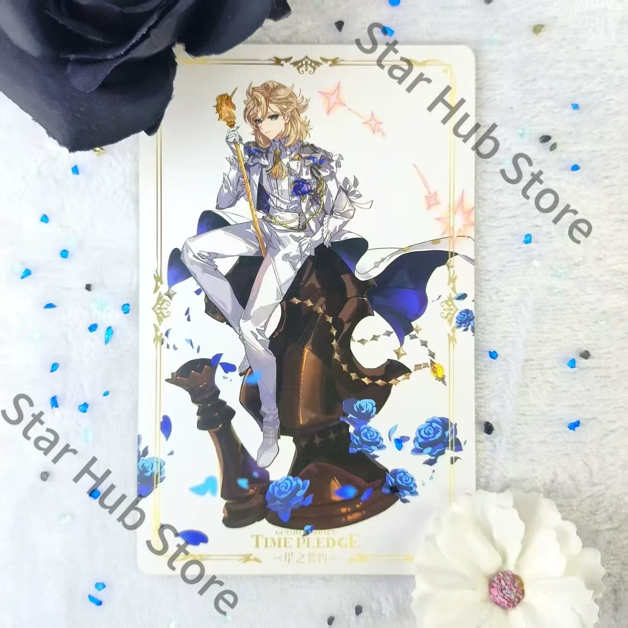 Cartes de la série Genshin Impact Albedo Thoma Dainsleif Pledge, produits liés au jeu, cadeaux d'anime, collection exquise pour les fans