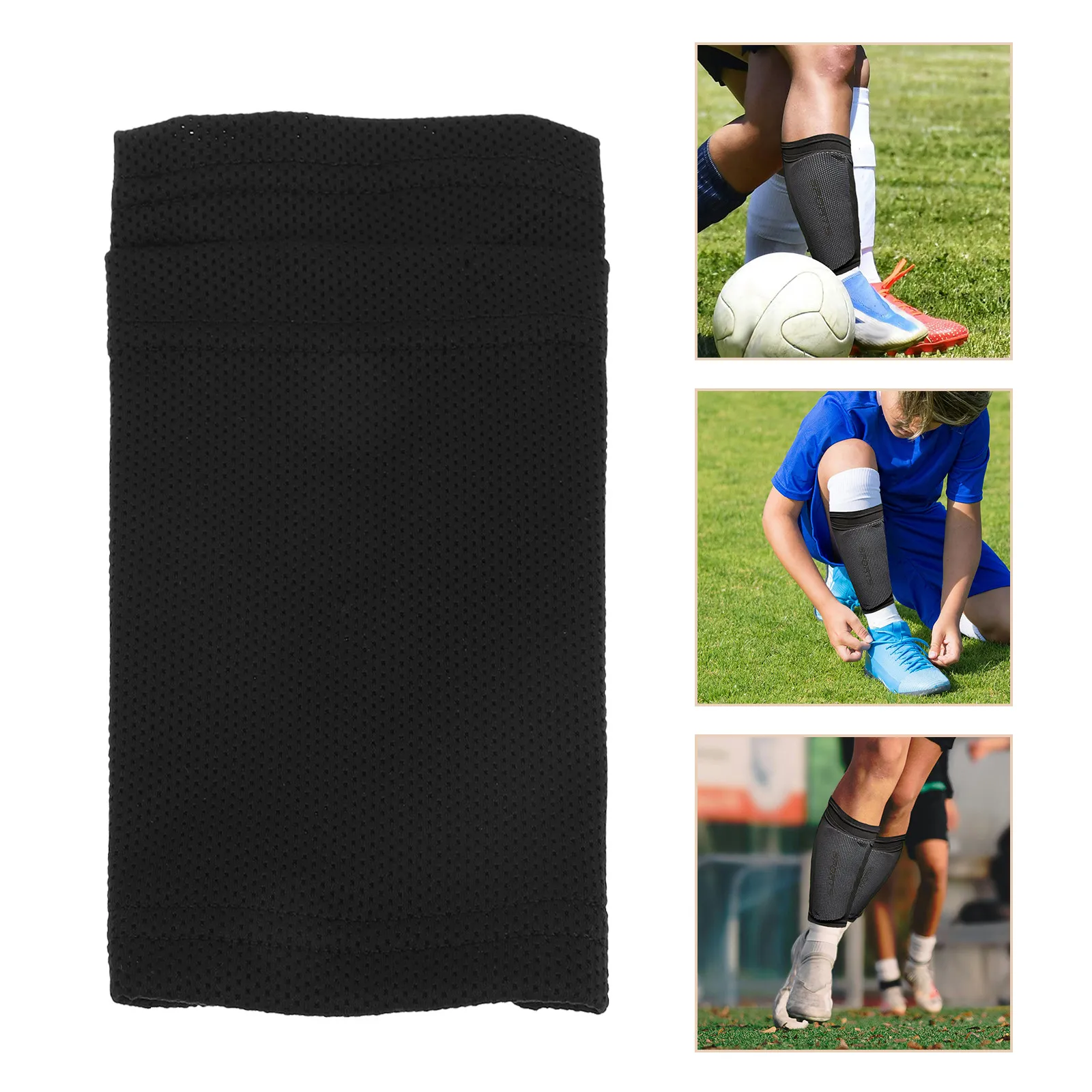Soccer Shin Guard Sleeves – Double-Layer Breathable for Kids, Youth & Adults with Pocket