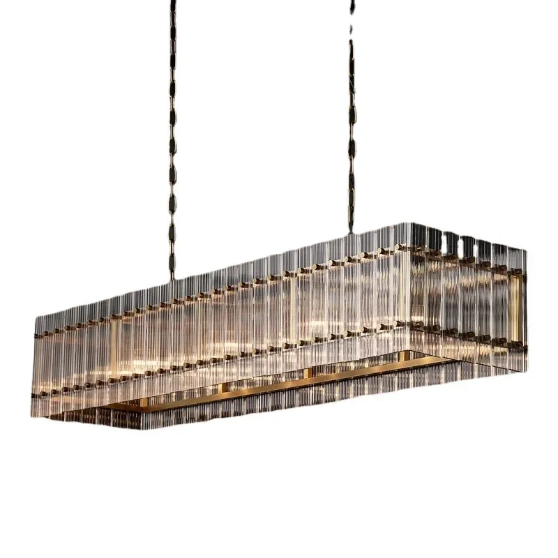 

Simple, light luxury, restaurant, personality, light luxury, bar counter, long shape, chandelier