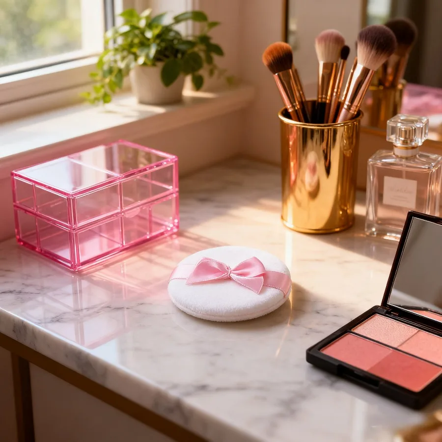 Éponge de maquillage cosmétique, 5 pièces, nœud doux, bouffante de poudre libre, fond de teint pour le visage, mélangeur, outils de beauté