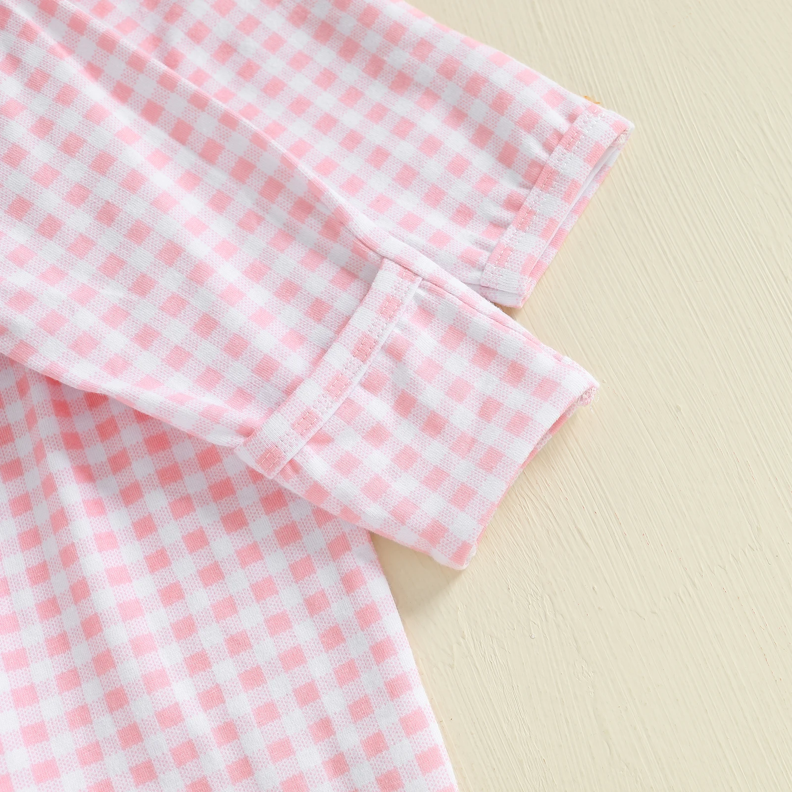 

Tregren 0-18 Months Baby Halloween Romper Pumpkin Embroidery Plaid Doll Collar Long Sleeve Footie Jumpsuit for Fall