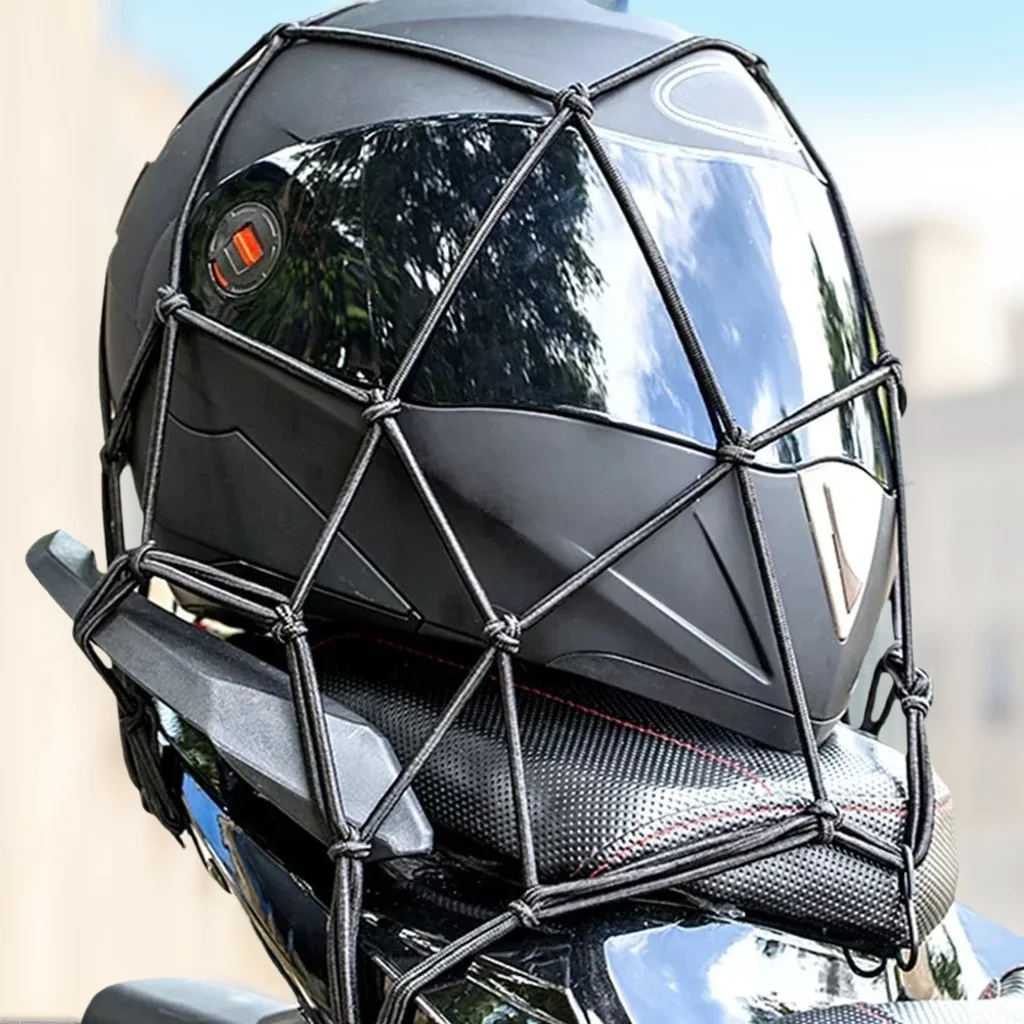 

​ ​ Чемодан для хранения мотоциклетного шлема — дорожная сумка с 6 крючками и сеткой для багажа топливного бака ​ ​