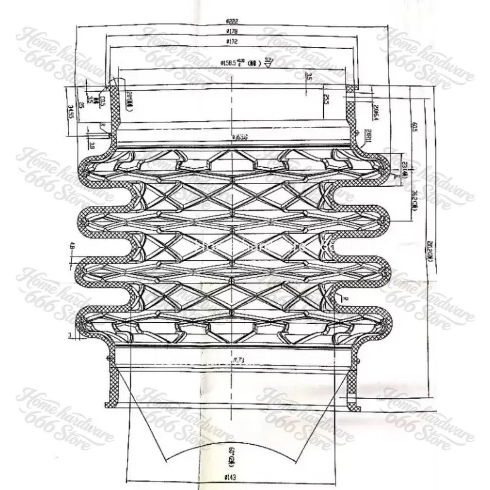 For 160mm  MT-74F Rammer Bellow MT74F ID 160mm H 250mm MT70 MT70H MT75 MT85 MT85H MTX80 MTX90 MT65H MT75F MT84F MT84FA