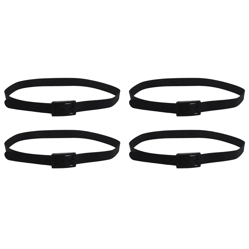 

NEW-4X Мужской женский силиконовый ремень с резиновой пластиковой пряжкой, простой кожаный стиль, регулируемый-черный