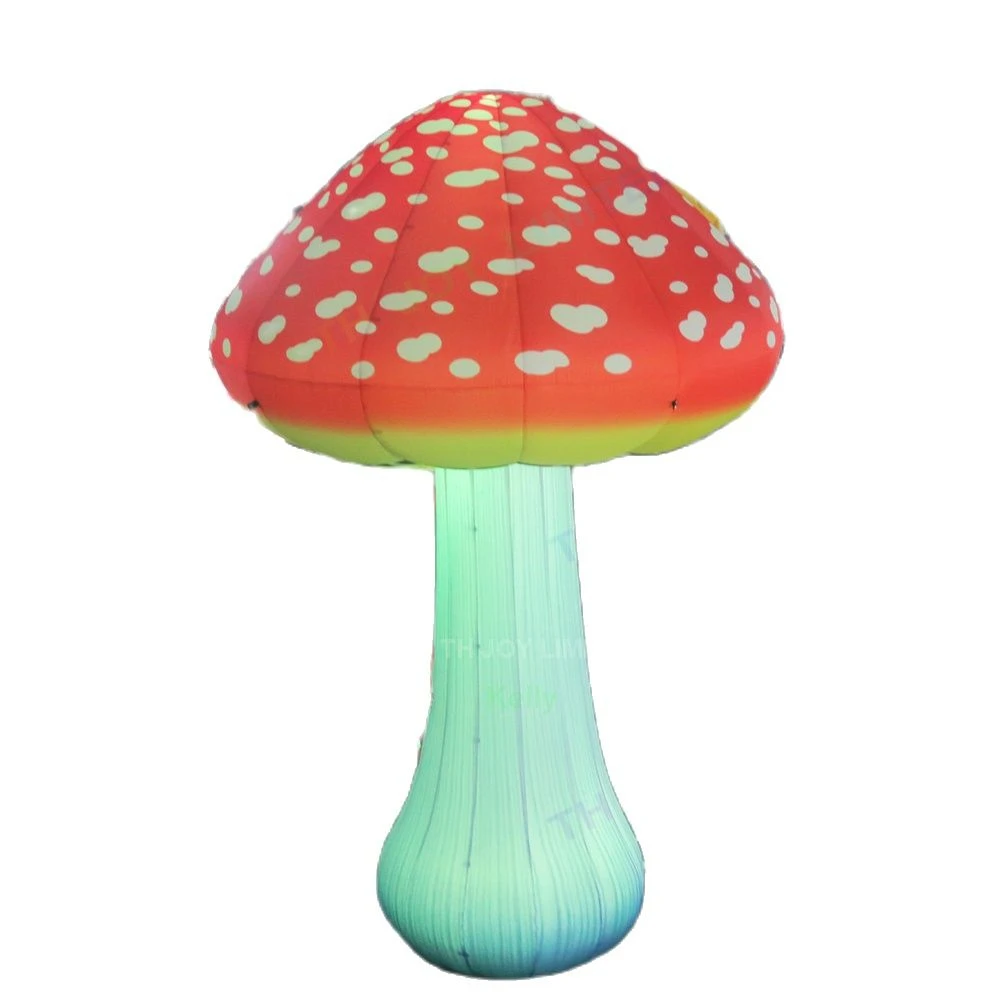 Free Door Shipping 4mH Giant LED Lighting Inflatable Mushroom Models Commercial Decoration Inflatables