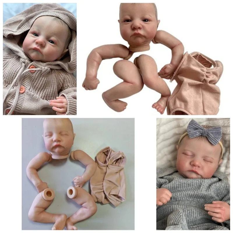 

19 Inch Reborn Doll Kit Levi DIY Doll Parts with Cloth Body Unfinished Already Painted DIY Doll Accessories