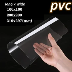 100x100mm 210x297mm PVC Plate High Transparent Plastic Board Hard Plastic Sheet Thin Plate for Picture Frame DIY