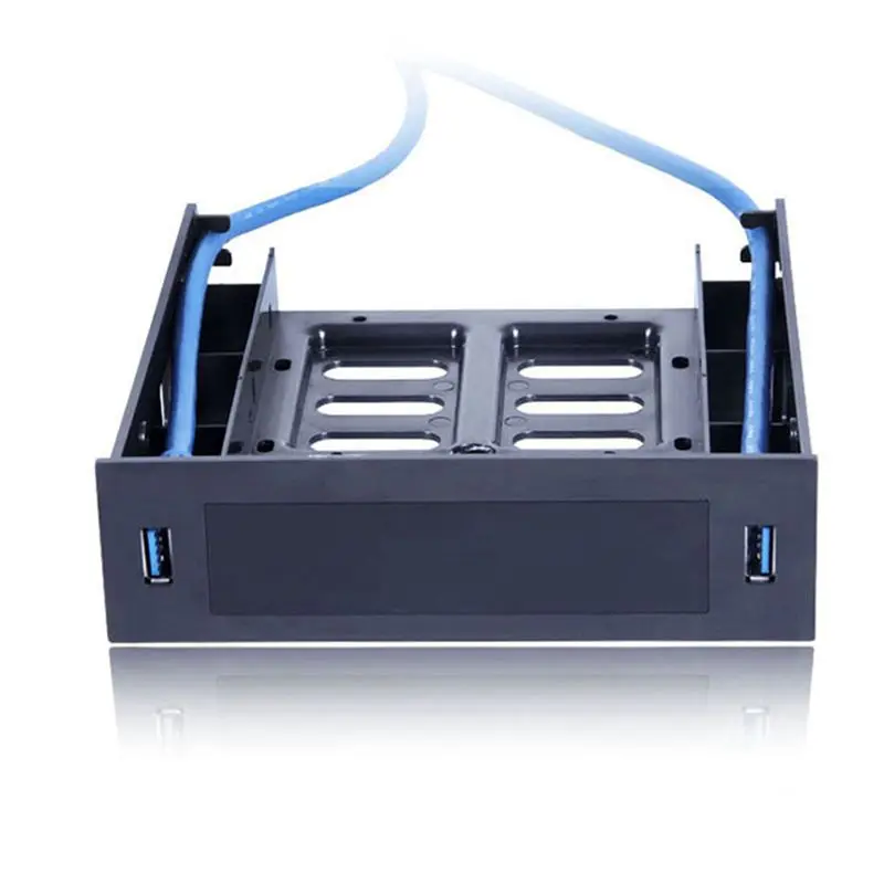 Superior-6 X USB 3.0 Front Panel With 3.5Inch Device/HDD Or 2.5Inch SSD/HDD To 5.25 Floppy To Optical Drive Bay Tray Bracket