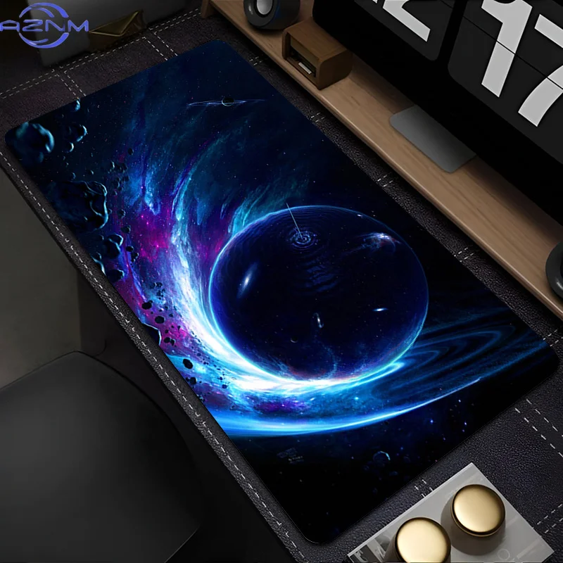 Anime Mousepad Computer Gamer Lock Edge Desk Mat Laptop Space Galaxy Keyboard Pad  Print Soft Mouse Pads Natural Rubber Carpet