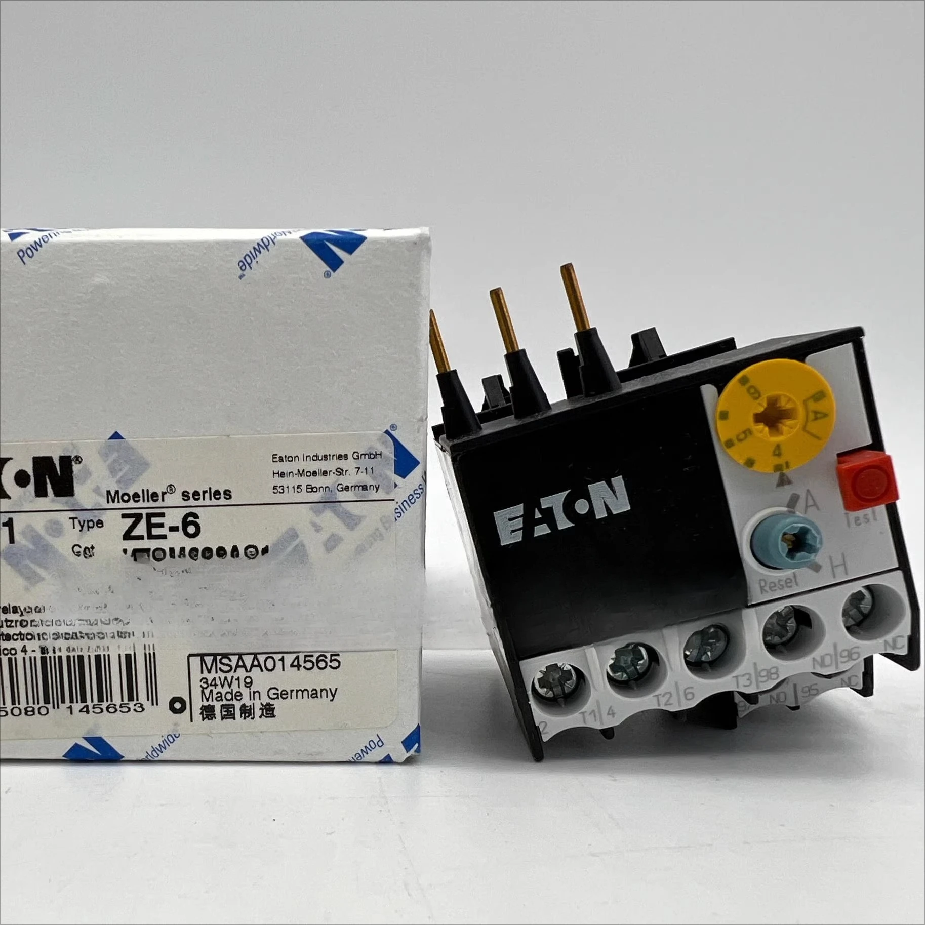 EATON Eaton Muller, Thermal Overload Relay ZE-6 Small Contactor with New XTOM006AC1 Spot