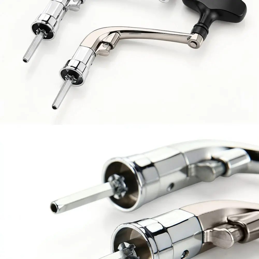 Aluminum Alloy Fishing Reel Handle Folding Rocker Arm For For Haodun Spinning Reel Parts Replacement Insert Type Silver